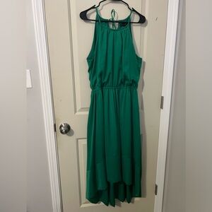Banana Republic High/Low hem dress - EMERALD GREEN / SIZE 12